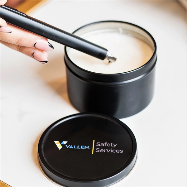 Scented Soy Wax 8oz Candle with Tin and Gift Box - Scented Soy Wax 8oz Candle with Tin and Gift Box - Image 3 of 5