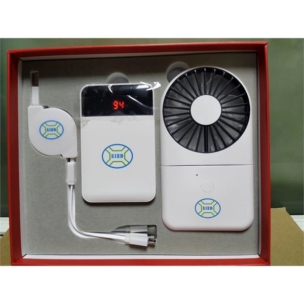 Power Bank,2 in 1 Mini fan,3 in 1  Charging Cable set - Power Bank,2 in 1 Mini fan,3 in 1  Charging Cable set - Image 3 of 3