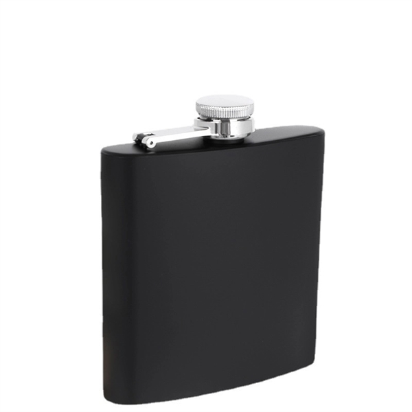 6oz. Stainless Steel Hip Flask - 6oz. Stainless Steel Hip Flask - Image 1 of 3