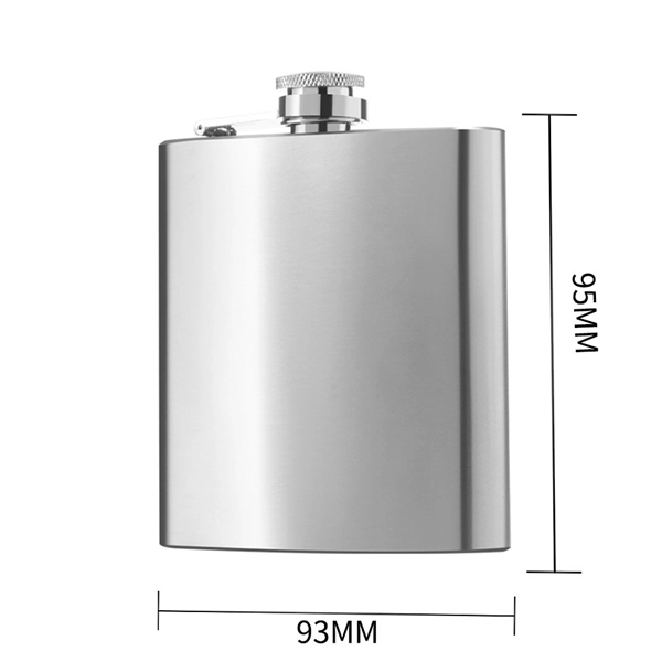 6oz. Stainless Steel Hip Flask - 6oz. Stainless Steel Hip Flask - Image 3 of 3