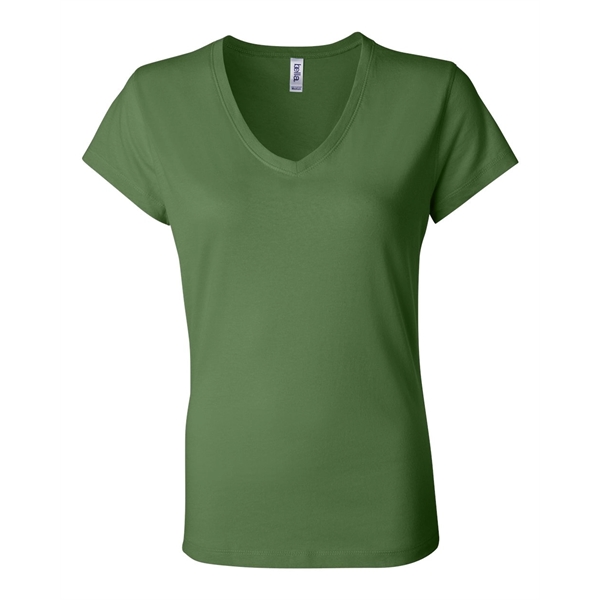 BELLA + CANVAS Women's Jersey V-Neck Tee - BELLA + CANVAS Women's Jersey V-Neck Tee - Image 14 of 42