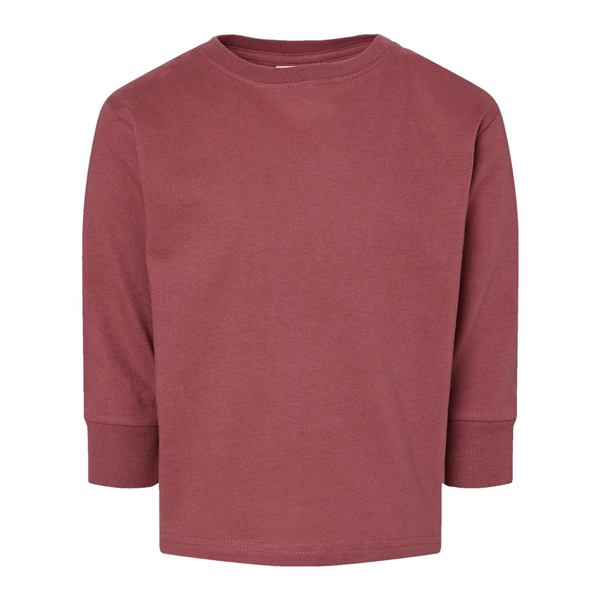 Rabbit Skins Toddler Fine Jersey Long Sleeve Tee - Rabbit Skins Toddler Fine Jersey Long Sleeve Tee - Image 33 of 44