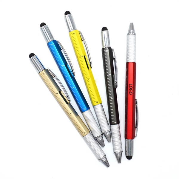 6 In 1 Multitool Tech Tool Metal Pen - 6 In 1 Multitool Tech Tool Metal Pen - Image 0 of 5
