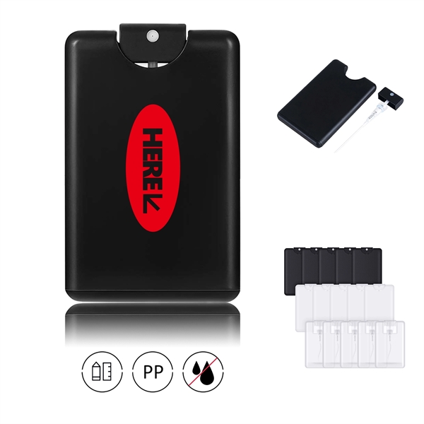 0.7 oz Empty Credit Card Shaped Hand Sanitizer Spray Bottles - 0.7 oz Empty Credit Card Shaped Hand Sanitizer Spray Bottles - Image 0 of 2