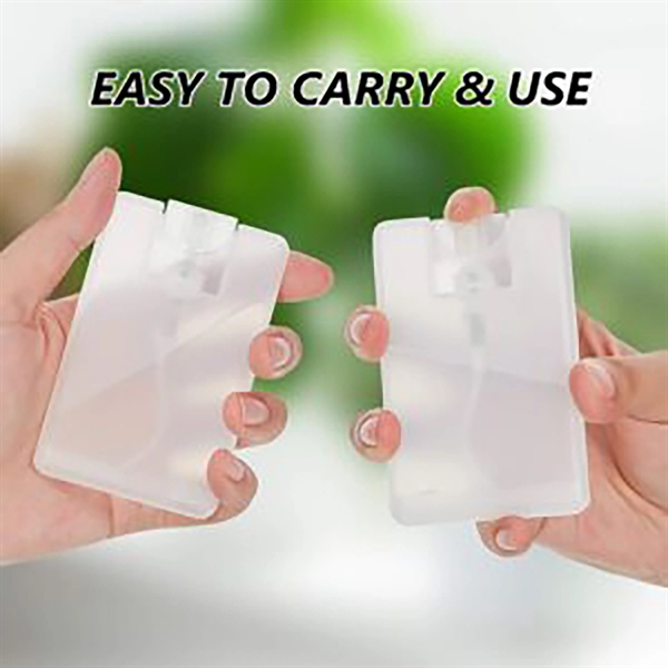 0.7 oz Empty Credit Card Shaped Hand Sanitizer Spray Bottles - 0.7 oz Empty Credit Card Shaped Hand Sanitizer Spray Bottles - Image 1 of 2