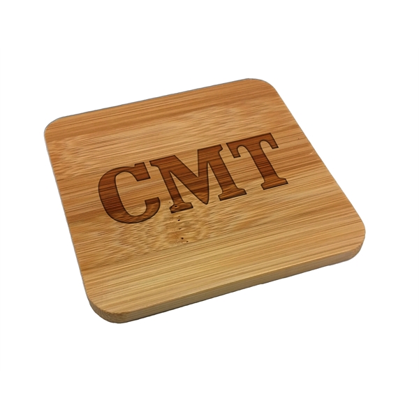 Laser Etched Bamboo Coasters - Laser Etched Bamboo Coasters - Image 0 of 2