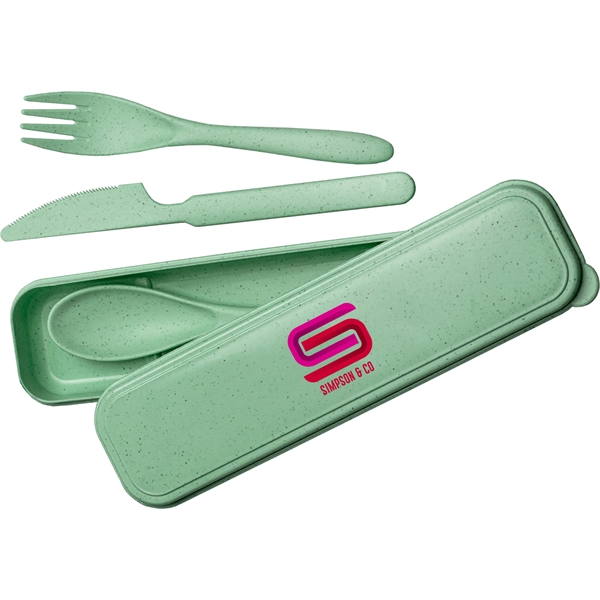 Wheat Straw Cutlery Set - Wheat Straw Cutlery Set - Image 0 of 4