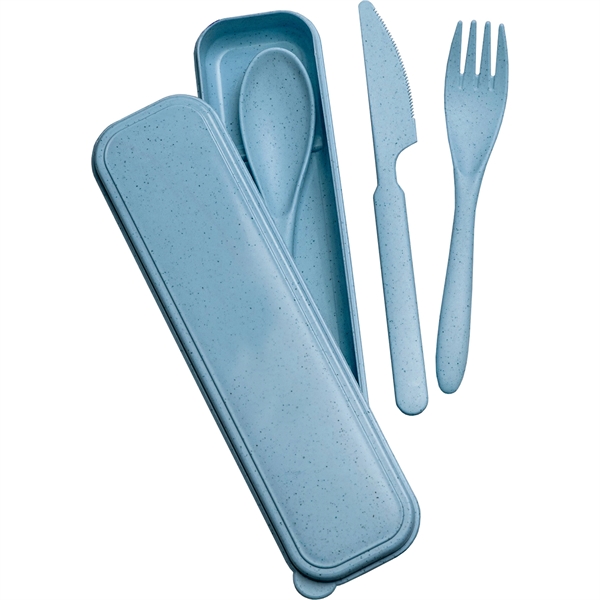 Wheat Straw Cutlery Set - Wheat Straw Cutlery Set - Image 2 of 4