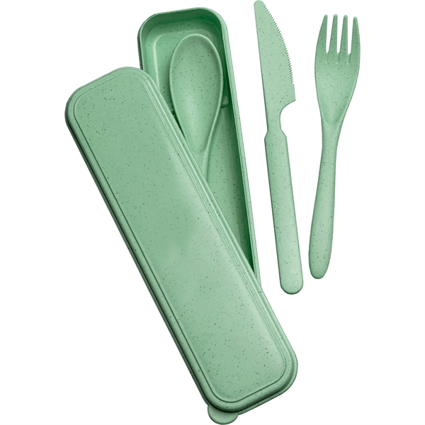 Wheat Straw Cutlery Set - Wheat Straw Cutlery Set - Image 3 of 4
