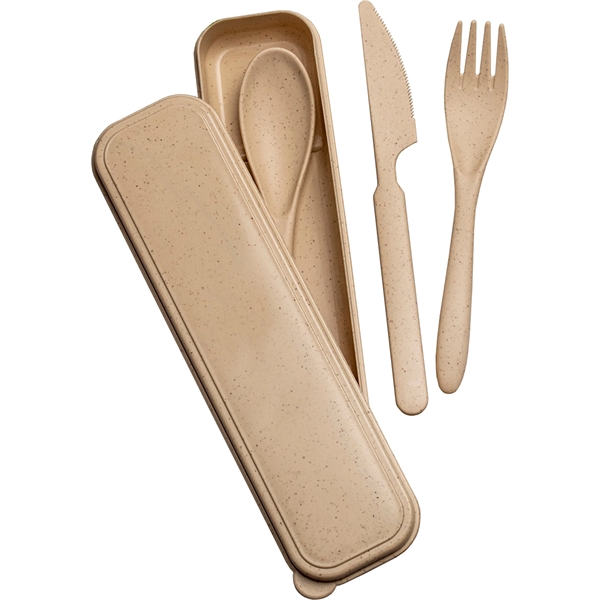 Wheat Straw Cutlery Set - Wheat Straw Cutlery Set - Image 4 of 4