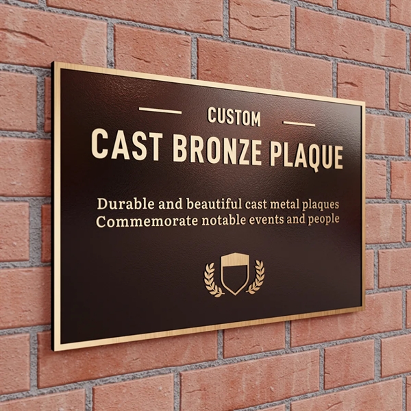 Bronze Plaque 14"x12" - Bronze Plaque 14"x12" - Image 5 of 5