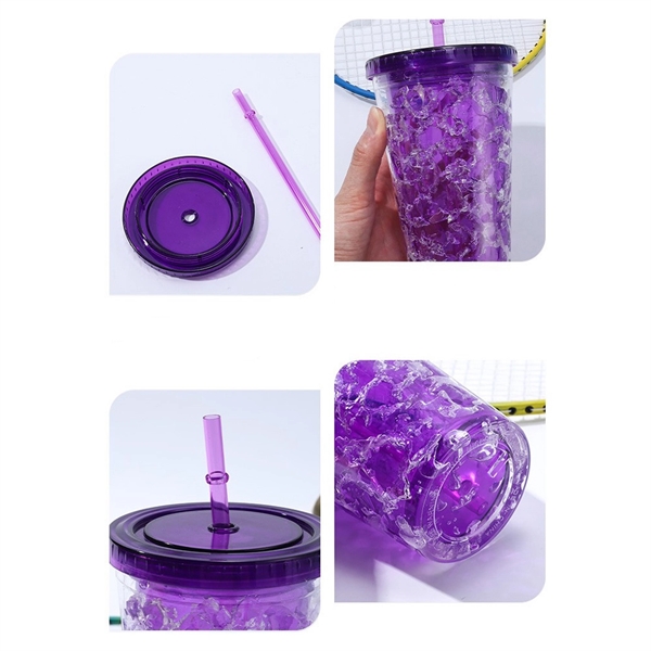 Plastic Cups with Straws - Plastic Cups with Straws - Image 3 of 3