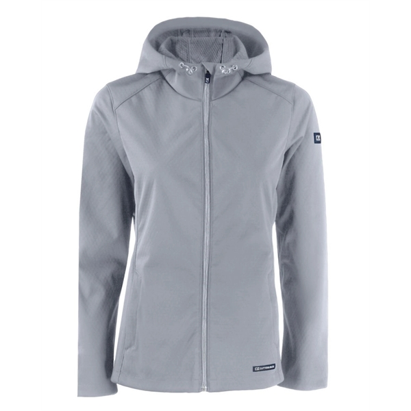 Cutter & Buck Evoke Softshell Recycled Full Zip Womens Ja... - Cutter & Buck Evoke Softshell Recycled Full Zip Womens Ja... - Image 3 of 11