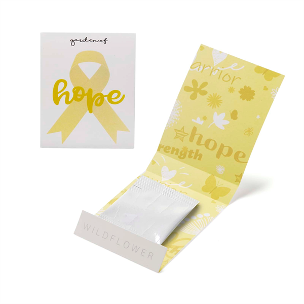 Yellow Ribbon Garden of Hope Seed Matchbook - Yellow Ribbon Garden of Hope Seed Matchbook - Image 0 of 1