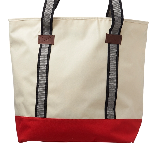 Large Sea Coast Polyester Tote Bags - Large Sea Coast Polyester Tote Bags - Image 1 of 6