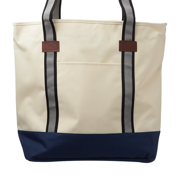 Large Sea Coast Polyester Tote Bags - Large Sea Coast Polyester Tote Bags - Image 6 of 6