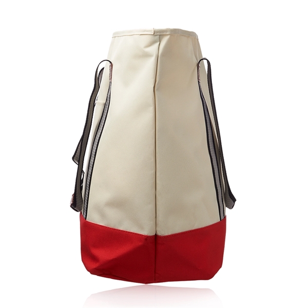 Large Sea Coast Polyester Tote Bags - Large Sea Coast Polyester Tote Bags - Image 2 of 6