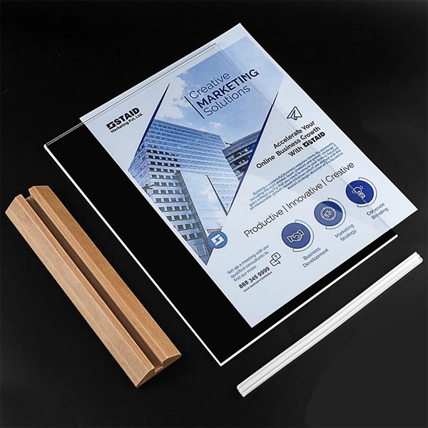 Acrylic Sign Holder 8.5 X 11In - Acrylic Sign Holder 8.5 X 11In - Image 5 of 5