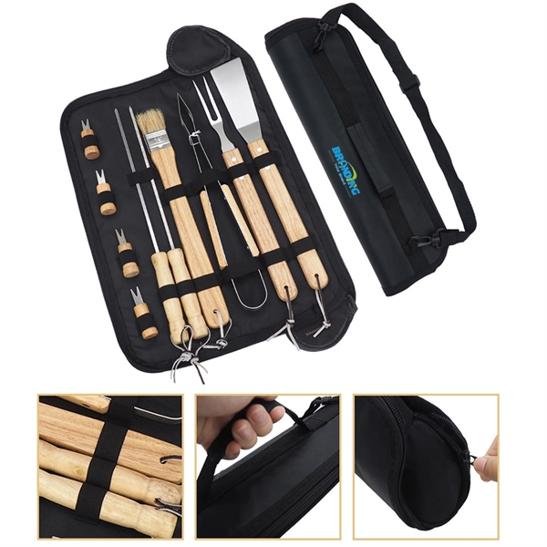 10-Piece Bbq Barbecue Tool Set - 10-Piece Bbq Barbecue Tool Set - Image 0 of 2