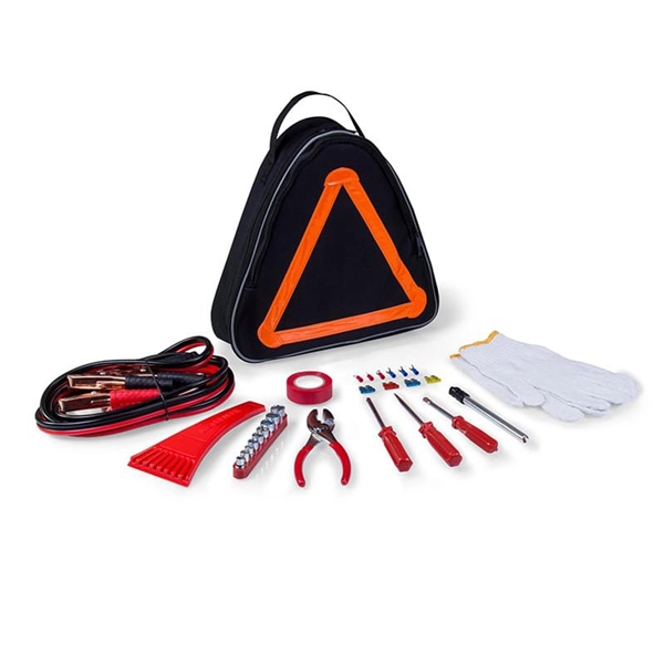 Emergency Roadside Kit in Triangular Shaped Tote Bag - Emergency Roadside Kit in Triangular Shaped Tote Bag - Image 1 of 3