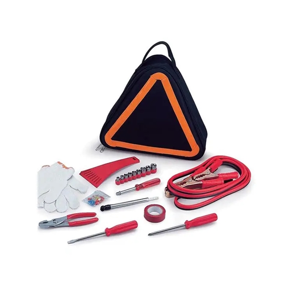 Emergency Roadside Kit in Triangular Shaped Tote Bag - Emergency Roadside Kit in Triangular Shaped Tote Bag - Image 2 of 2