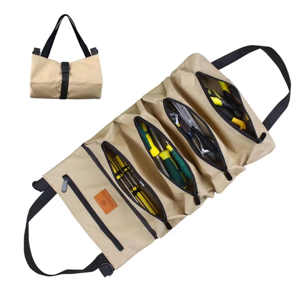 Tool Roll Up Canvas Storage Bag - Tool Roll Up Canvas Storage Bag - Image 1 of 6