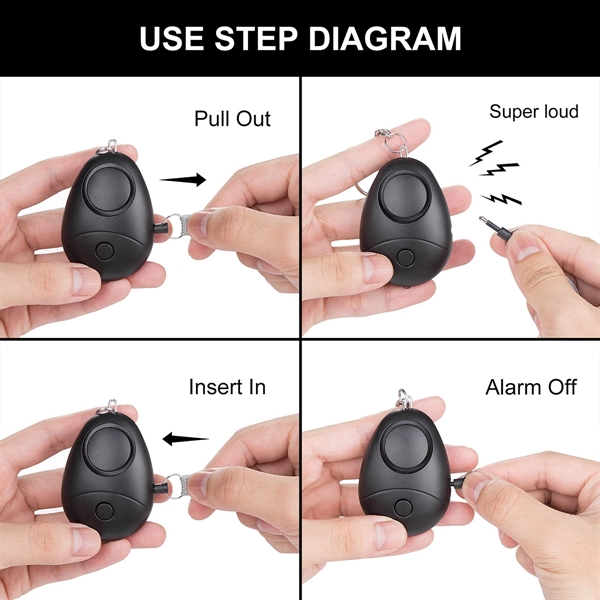 Security Personal Alarm Keychains - Security Personal Alarm Keychains - Image 4 of 5