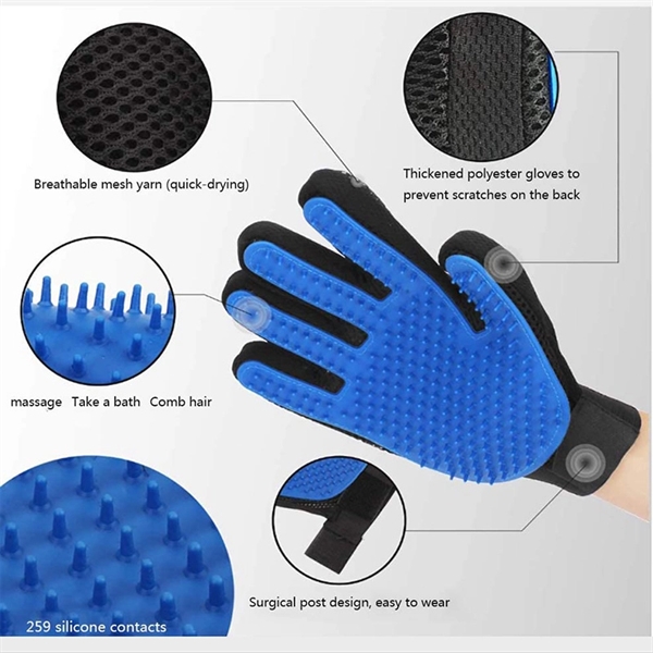 Skin-friendly Pet Grooming Gloves - Skin-friendly Pet Grooming Gloves - Image 2 of 3