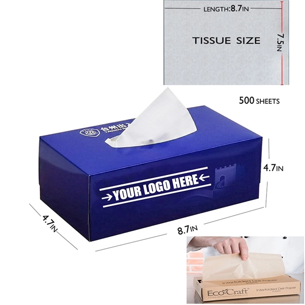 500 Sheets Facial Tissue Soft Box - 500 Sheets Facial Tissue Soft Box - Image 1 of 2