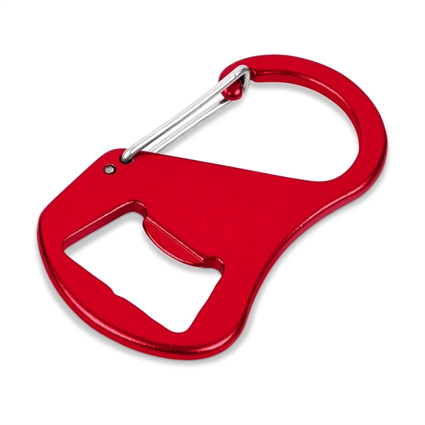 Aluminum Carabiner with Bottle Opener - Aluminum Carabiner with Bottle Opener - Image 1 of 9
