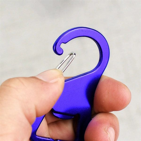 Aluminum Carabiner with Bottle Opener - Aluminum Carabiner with Bottle Opener - Image 9 of 9