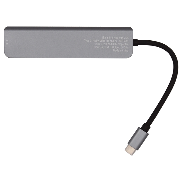 iBar 6-in-1 Hub with HDMI - iBar 6-in-1 Hub with HDMI - Image 3 of 7