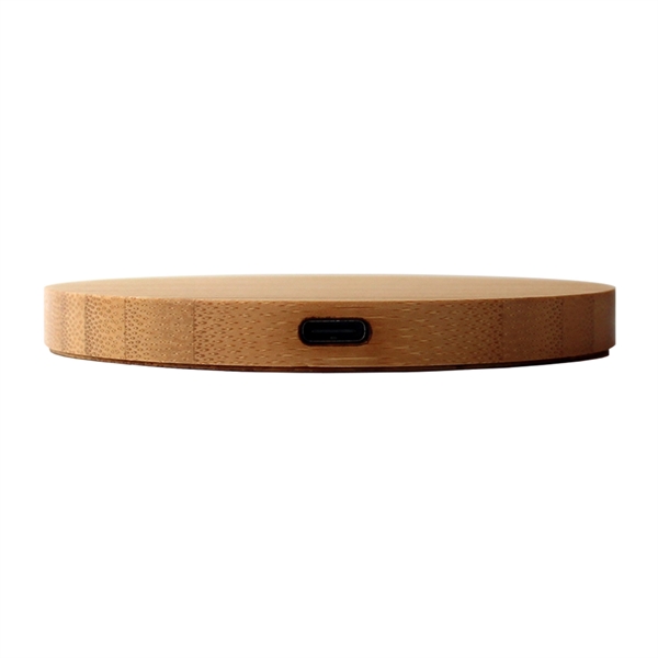 iDisc Bamboo 15W Wireless Charger - iDisc Bamboo 15W Wireless Charger - Image 3 of 7