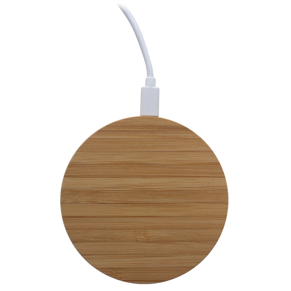 iDisc Bamboo 15W Wireless Charger - iDisc Bamboo 15W Wireless Charger - Image 4 of 7