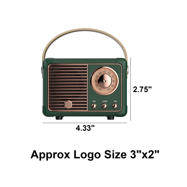 Retro Bluetooth Speaker - Retro Bluetooth Speaker - Image 1 of 6