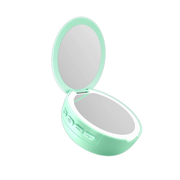 Lighted Makeup Mirror Wireless Bluetooth Speaker - Lighted Makeup Mirror Wireless Bluetooth Speaker - Image 5 of 6