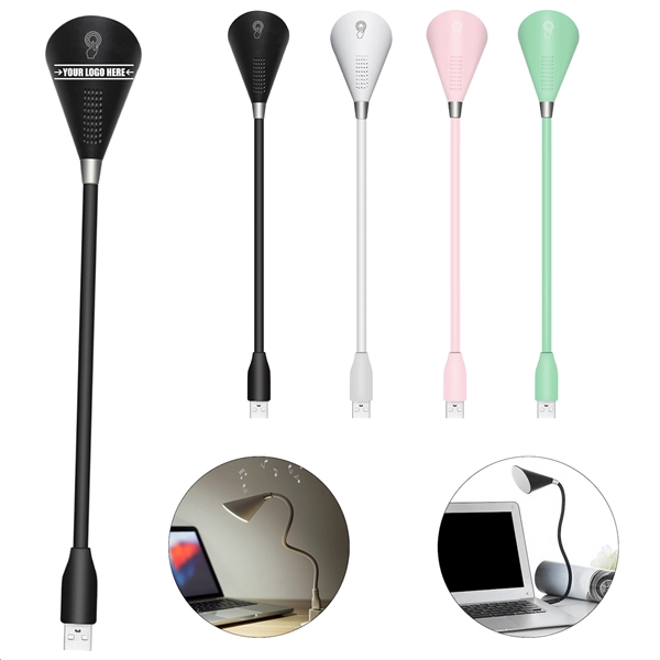 Flexible U-Light Desk Lamp With Wireless Speaker - Flexible U-Light Desk Lamp With Wireless Speaker - Image 0 of 5