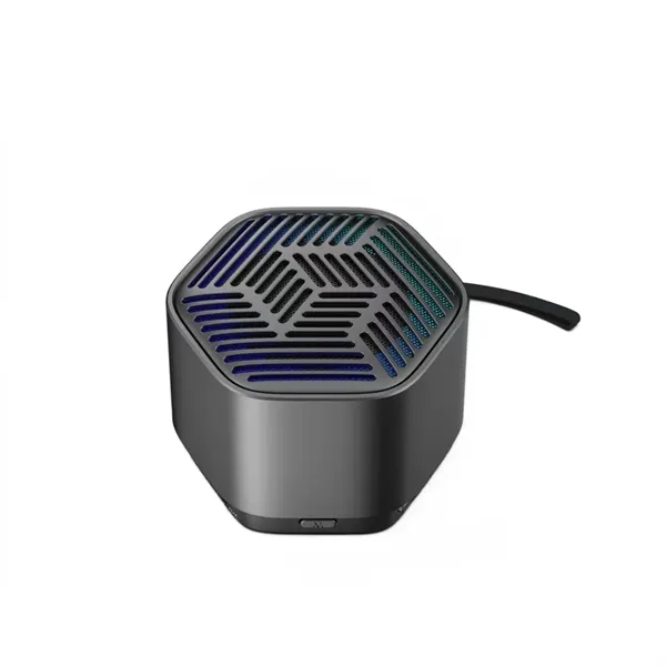 Metal LED Colorful Light Bluetooth Speaker - Metal LED Colorful Light Bluetooth Speaker - Image 4 of 4