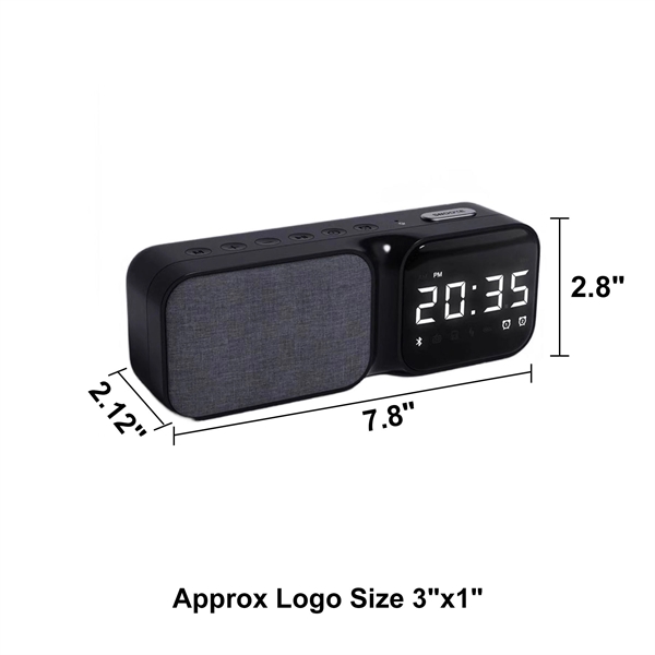 8 In1 Bluetooth Speaker With Alarm Clock - 8 In1 Bluetooth Speaker With Alarm Clock - Image 2 of 3