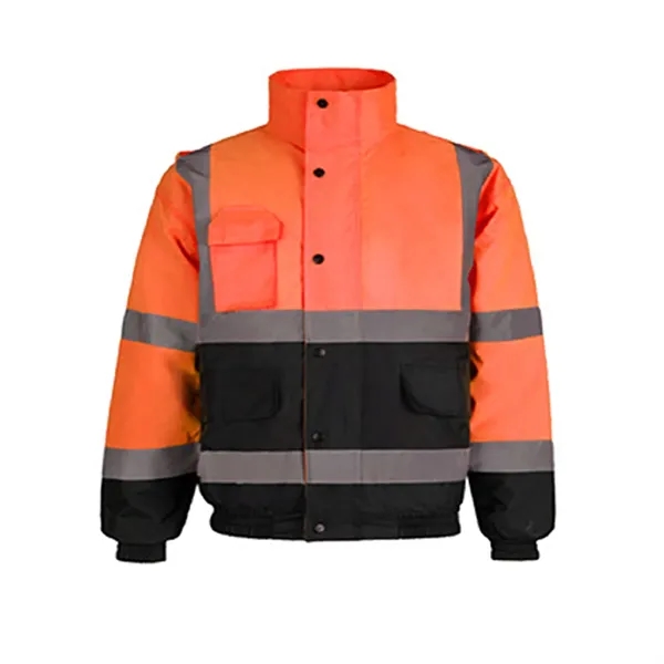 Waterproof Safety Reflective Cotton Jacket - Waterproof Safety Reflective Cotton Jacket - Image 2 of 7