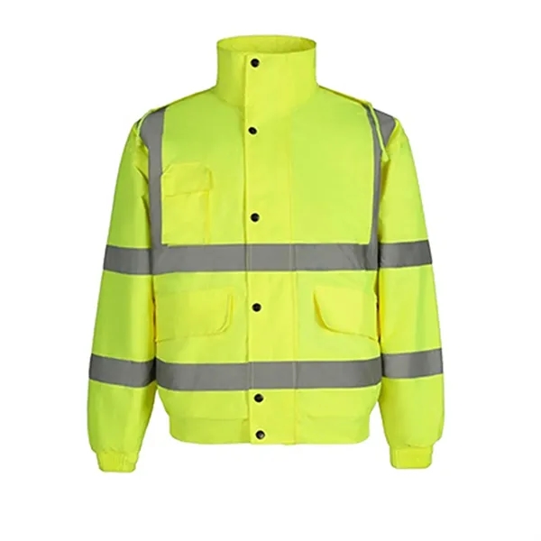 Waterproof Safety Reflective Cotton Jacket - Waterproof Safety Reflective Cotton Jacket - Image 5 of 7
