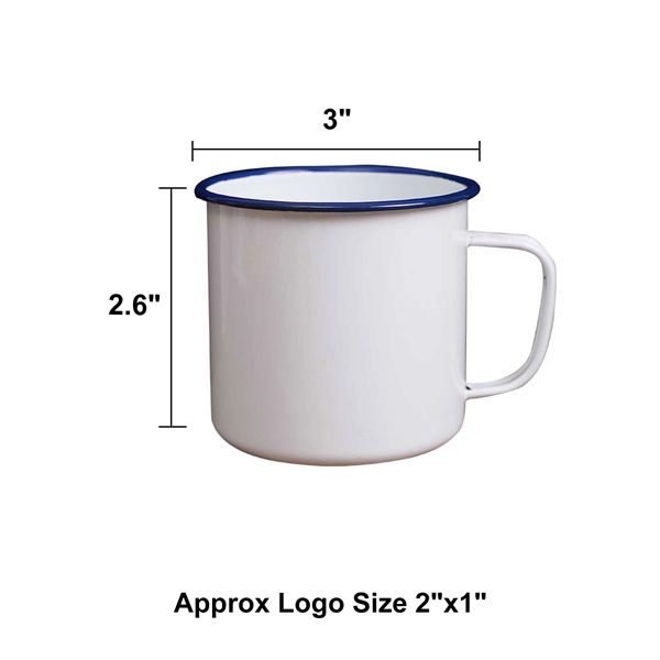 8oz Enamel Coffee Mug - 8oz Enamel Coffee Mug - Image 1 of 8