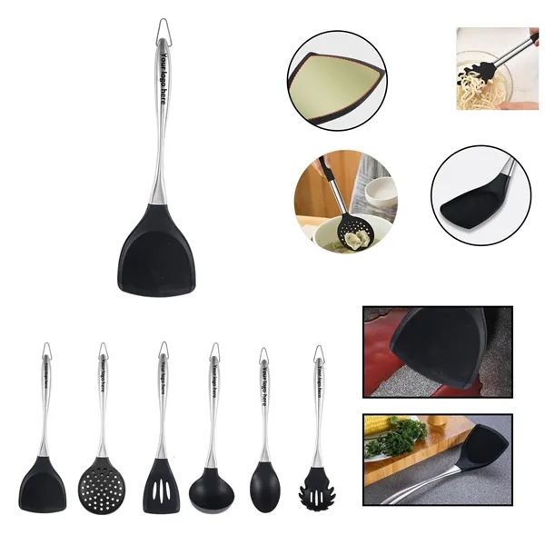 Silicone Kitchen Cooking Utensils Tool Set - Silicone Kitchen Cooking Utensils Tool Set - Image 0 of 2
