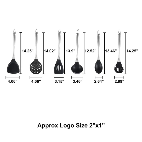 Silicone Kitchen Cooking Utensils Tool Set - Silicone Kitchen Cooking Utensils Tool Set - Image 1 of 2