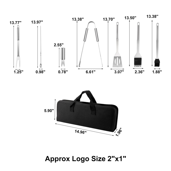 20 PCS Stainless Steel BBQ Grill Cooking Utensils Tool Set - 20 PCS Stainless Steel BBQ Grill Cooking Utensils Tool Set - Image 1 of 2