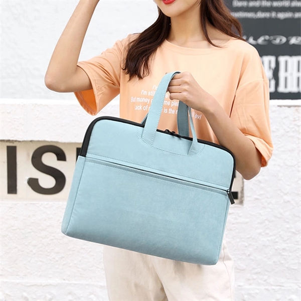 14" Briefcase Laptop Sleeve Case Computer Tablet Handbag - 14" Briefcase Laptop Sleeve Case Computer Tablet Handbag - Image 4 of 4