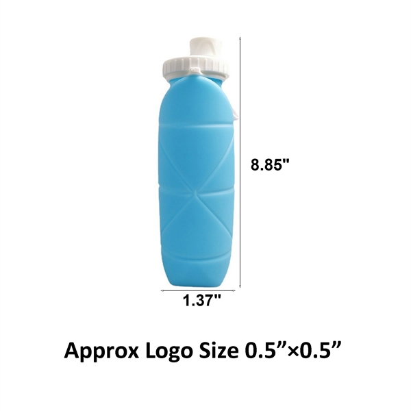 Collapsible Silicone Water Bottle - Collapsible Silicone Water Bottle - Image 1 of 6