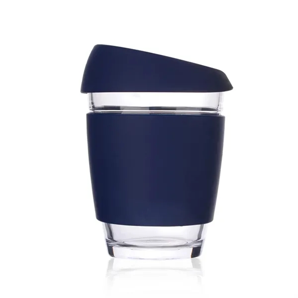 Reusable Glass Coffee Cup with Sleeve - Reusable Glass Coffee Cup with Sleeve - Image 2 of 7