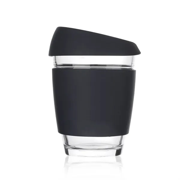 Reusable Glass Coffee Cup with Sleeve - Reusable Glass Coffee Cup with Sleeve - Image 3 of 7