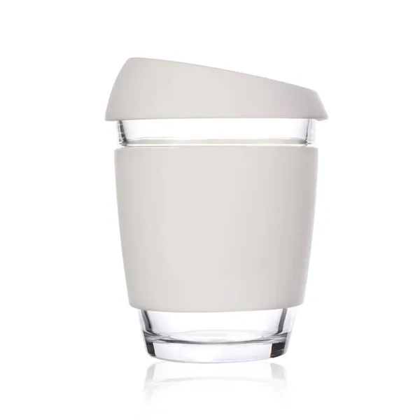 Reusable Glass Coffee Cup with Sleeve - Reusable Glass Coffee Cup with Sleeve - Image 4 of 7